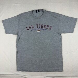 AS Sports LSU Tigers Athletic Department T-Shirt Heather Gray‎ Mens Large L